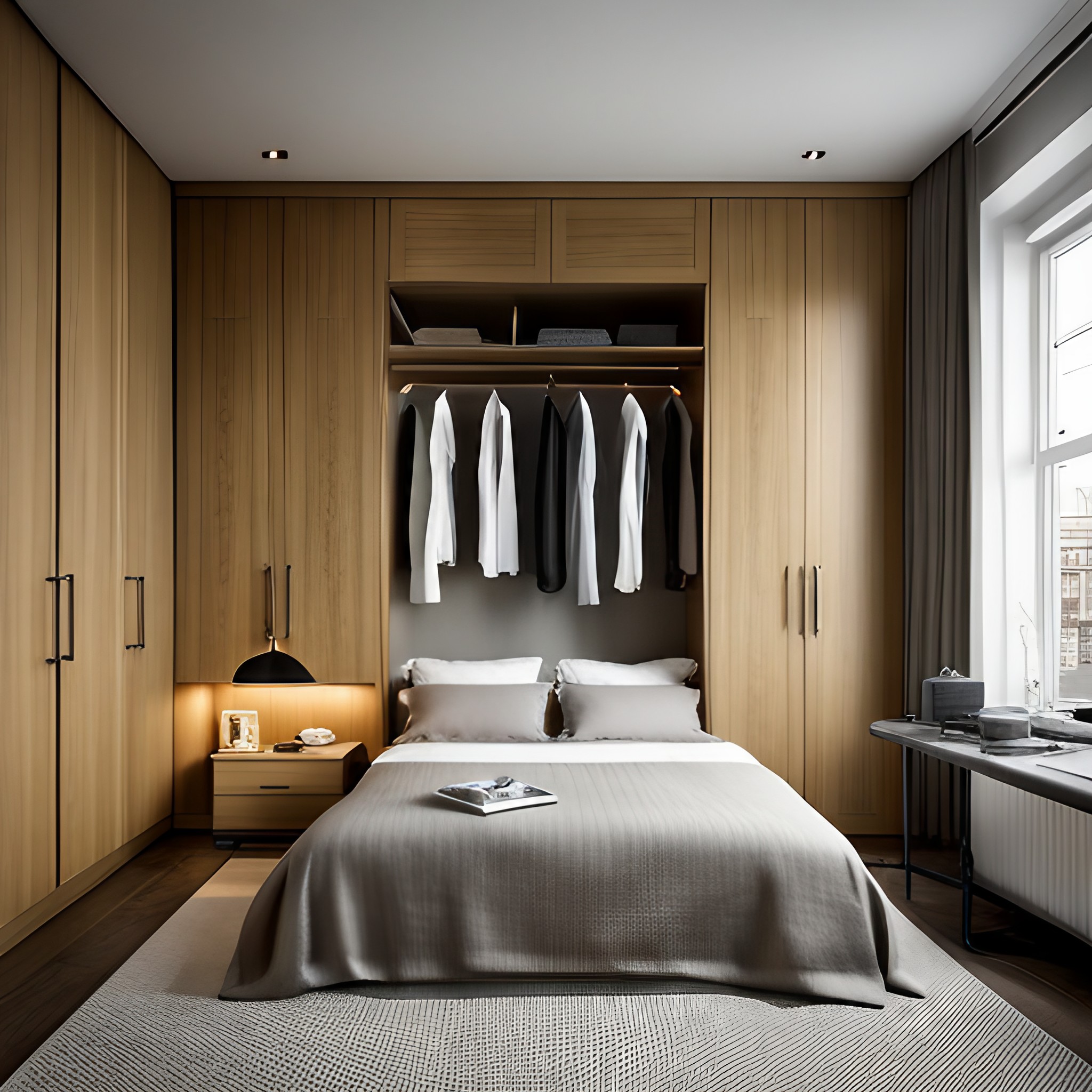 plain door wardrobe design - Beautiful Homes