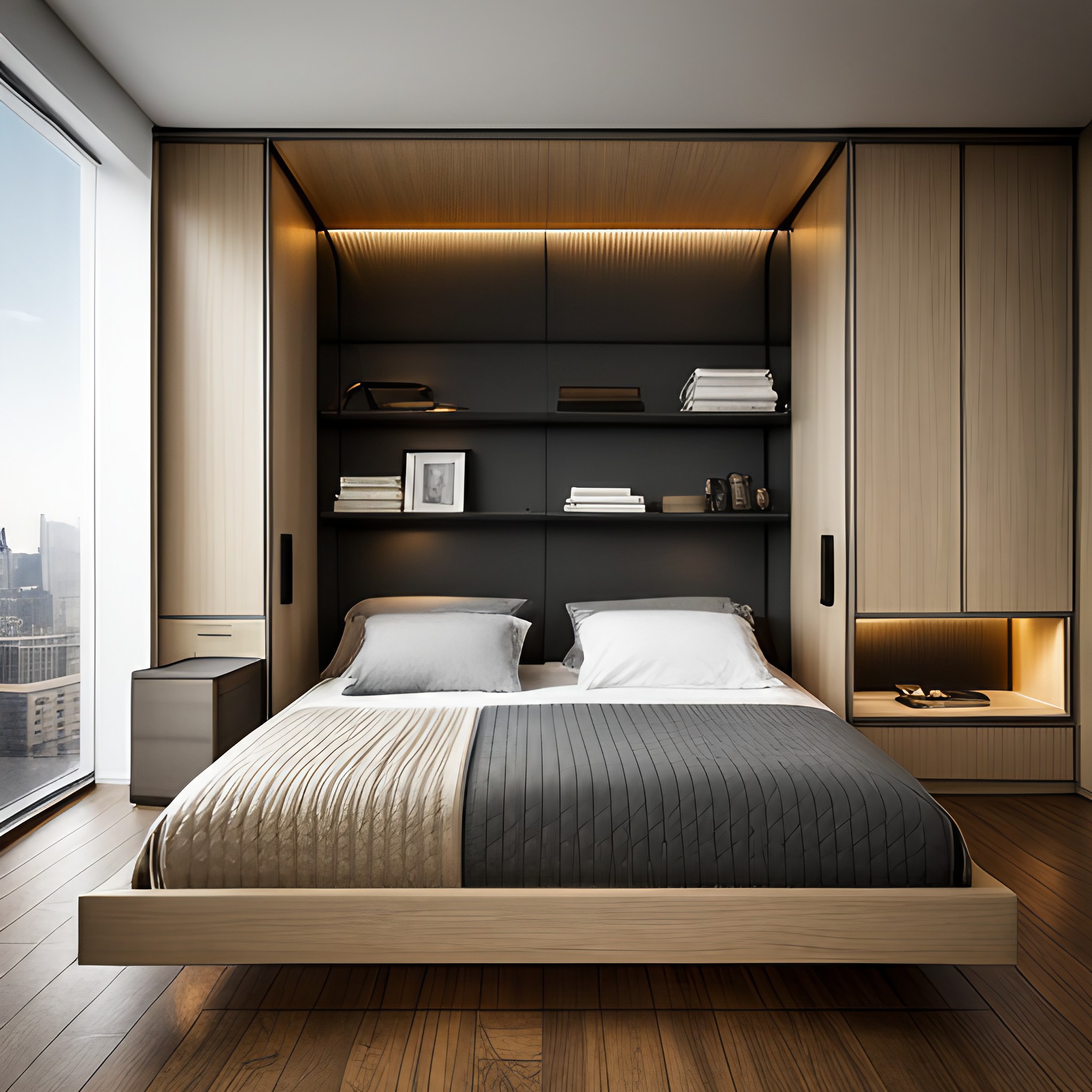 storage space wardrobe design - Beautiful Homes