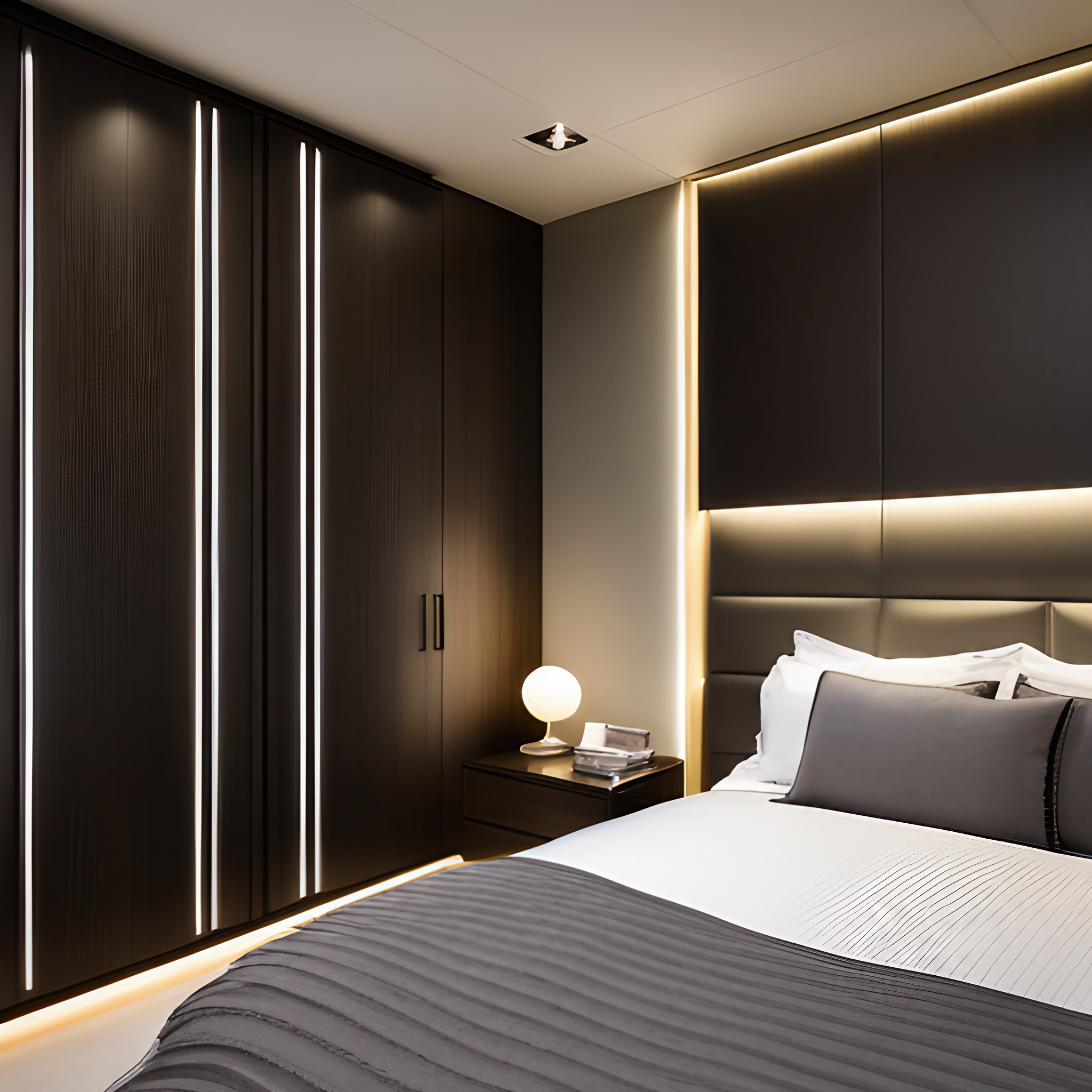 tone-on-tone wardrobe design - Beautiful Homes