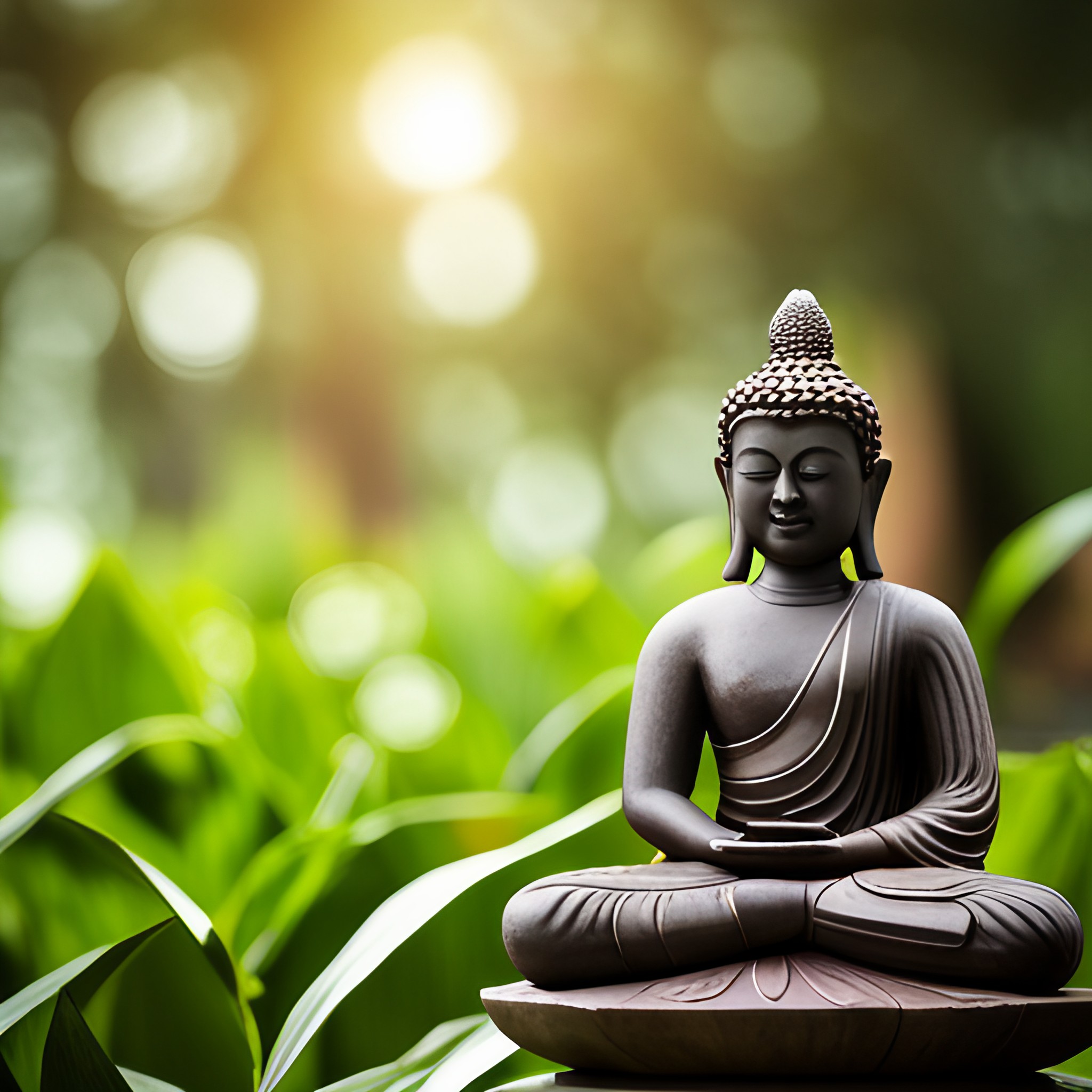 Buddha statue for terrace garden - Beautiful Homes