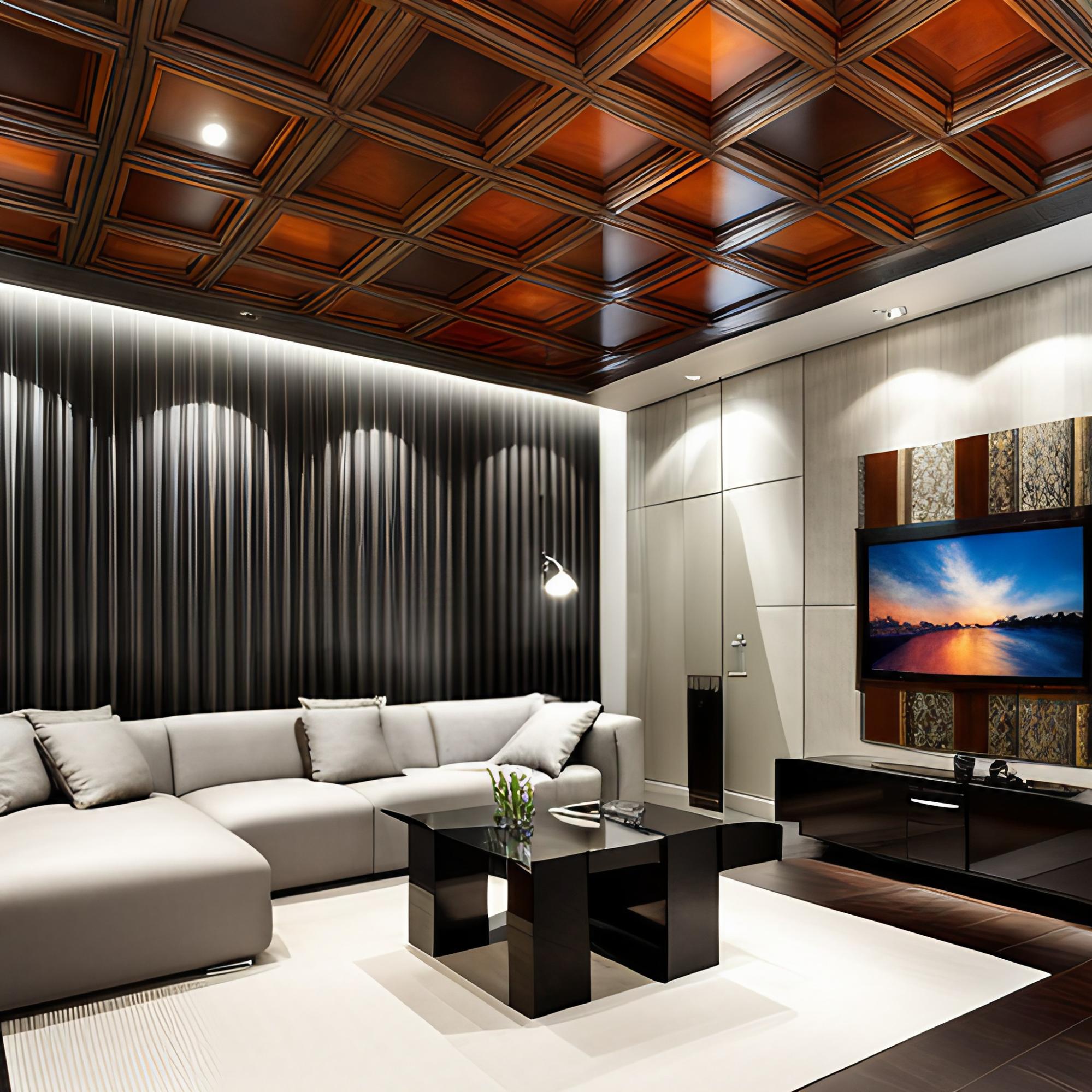 Contrasting ceiling wallpaper for your home - Beautiful Homes