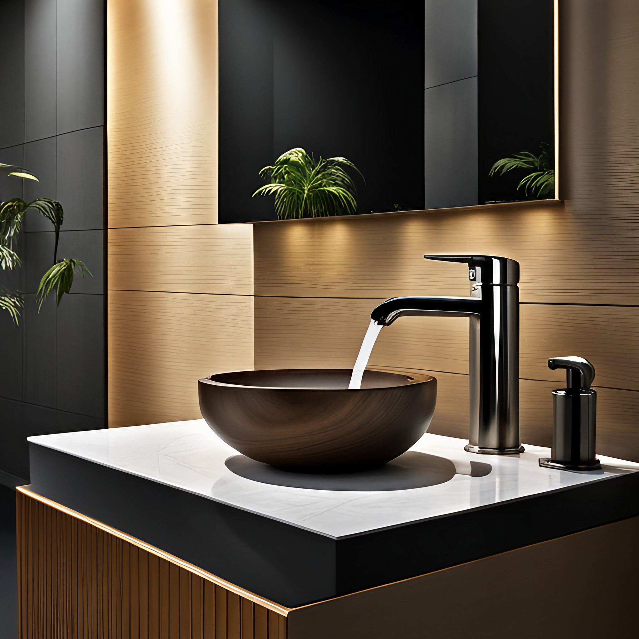 Natural stone basin design - Beautiful Homes