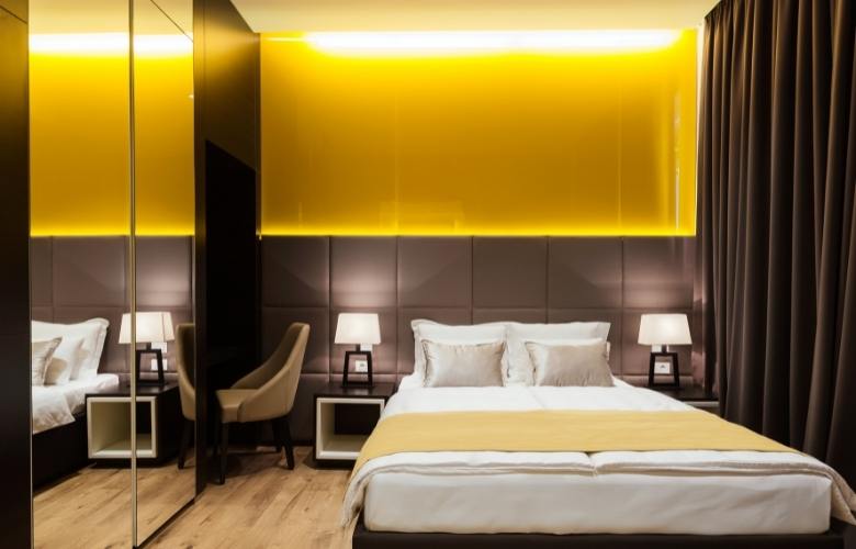 Bright yellow colour combinations for the sunset scenes for your false ceiling - Beautiful Homes