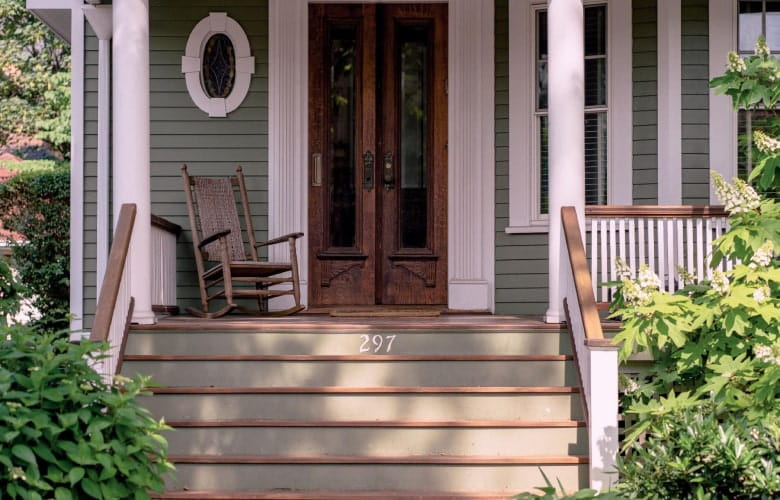 Front porch design ideas for your home with stairs - Beautiful Homes