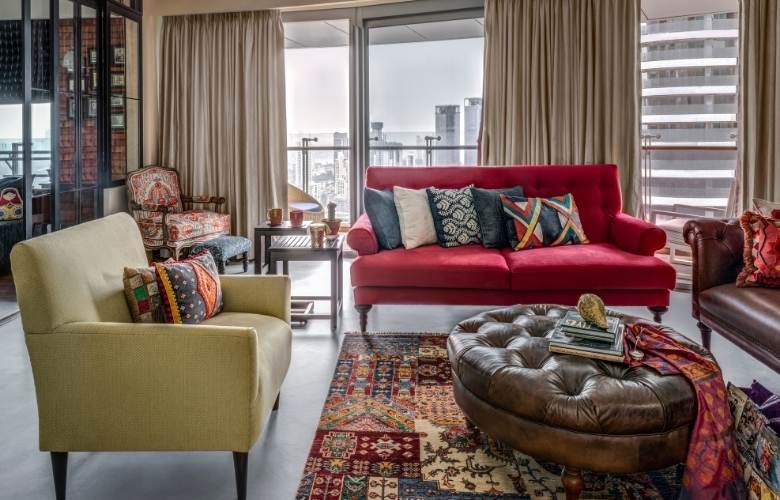 Yellow color theme for living room design - Beautiful Homes