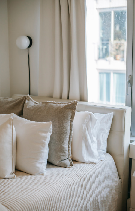 Knife edge pillow design for your living room decor - Beautiful Homes