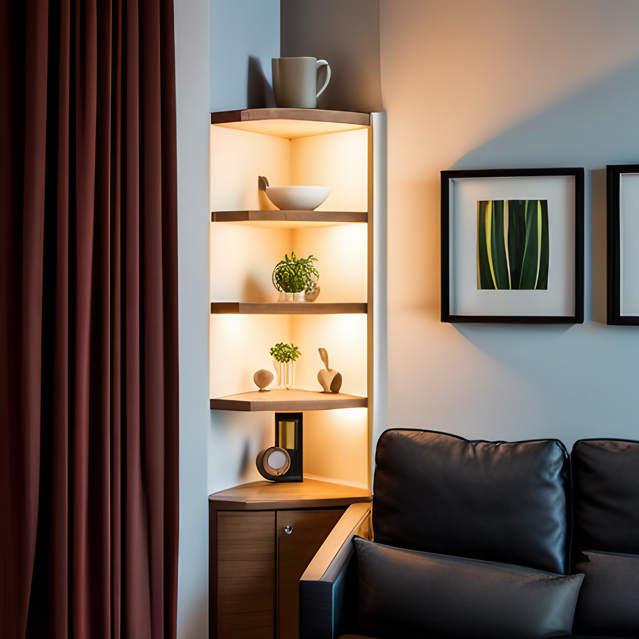 Dreamy corner shelf design - Beautiful Homes