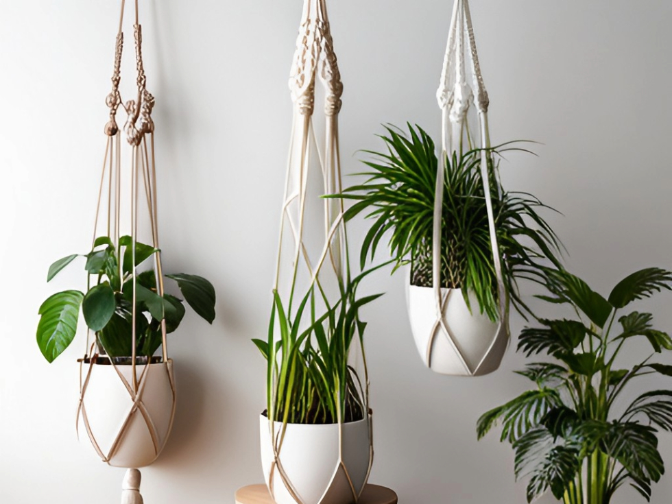 Macrame plant hangers to enhance your home interiors - Beautiful Homes
