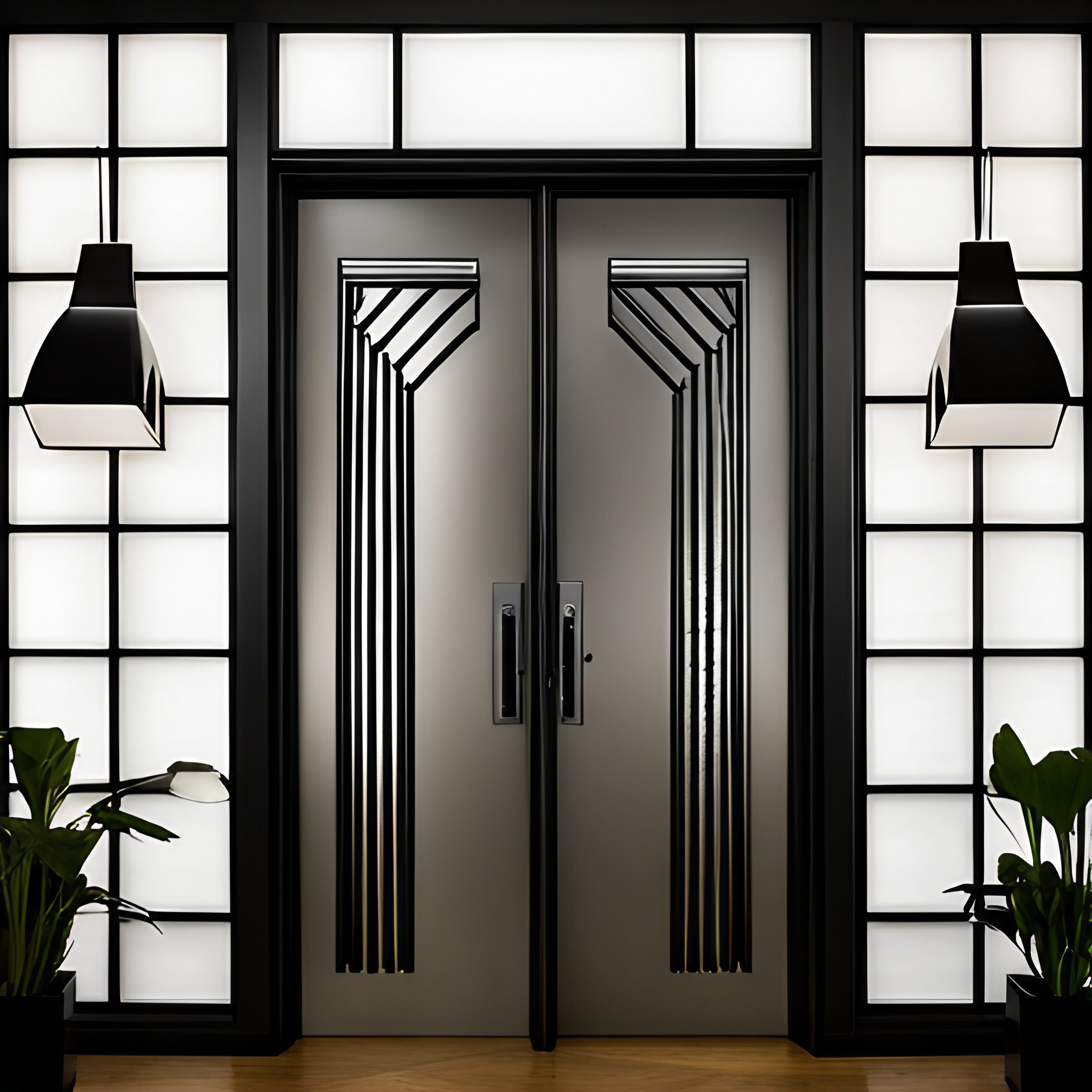 Art deco steel door design - Beautiful Homes