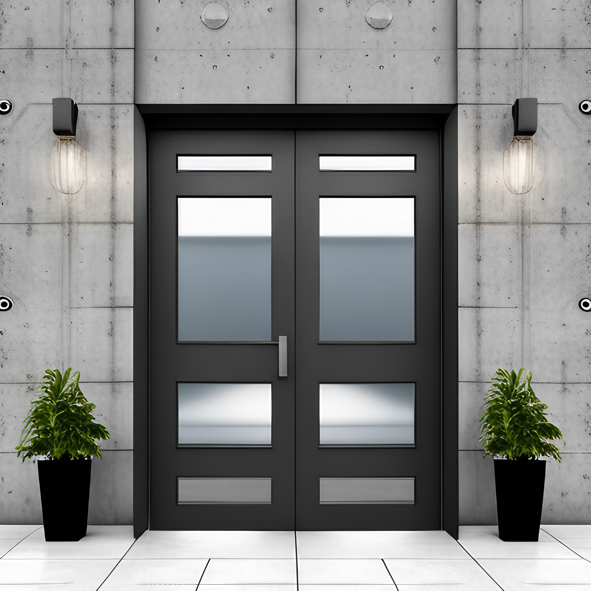 Industrial steel door design - Beautiful Homes