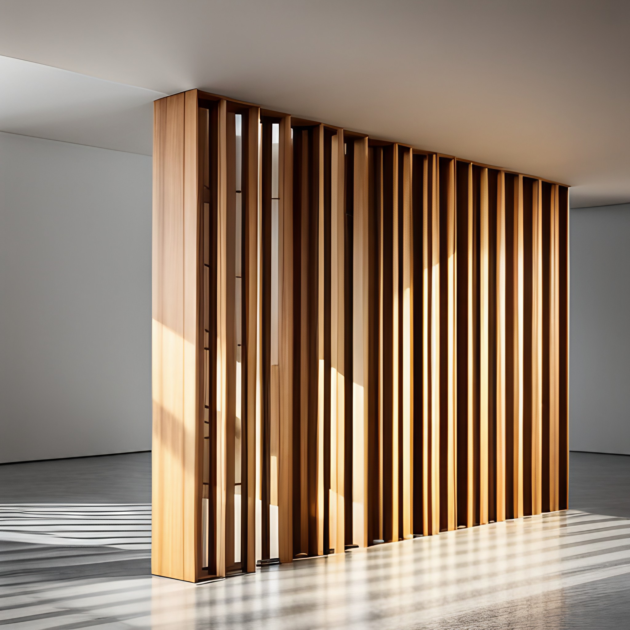 Abstract wooden partition design for your home - Beautiful Homes