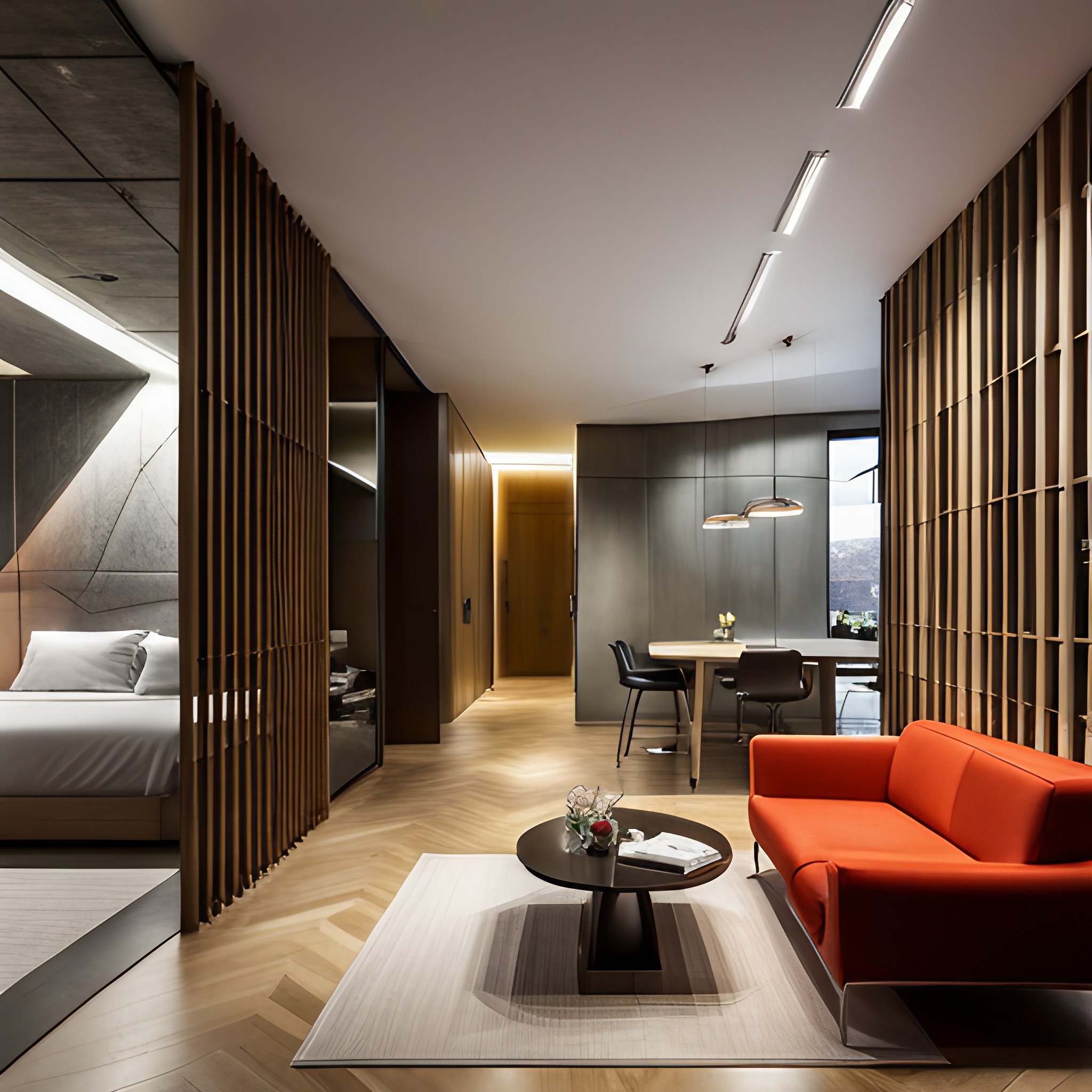 Contemporary wooden partition design for your home - Beautiful Homes