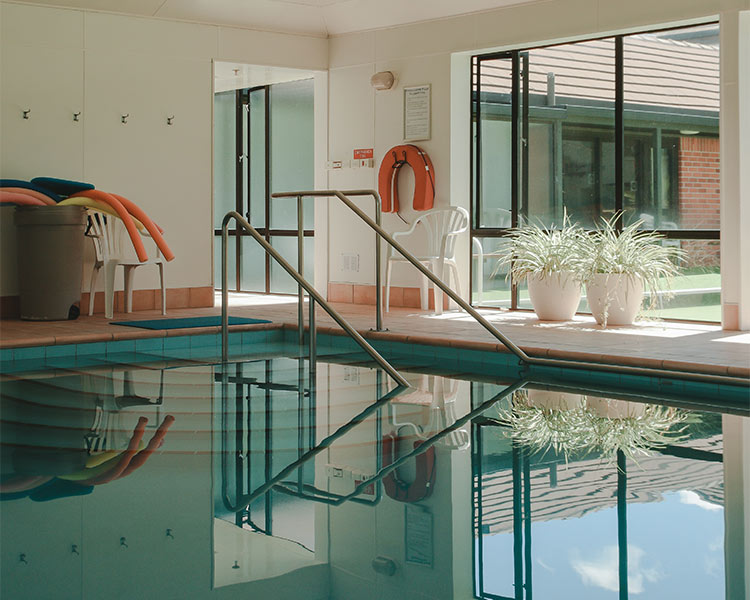 Use your small home interior space for indoor swimming pool with garden space - Beautiful Homes
