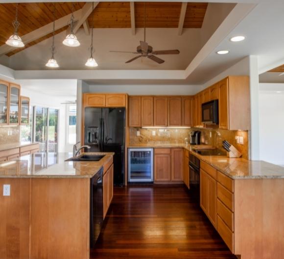 Countertop designs for your modular parallel kitchen designs - Beautiful Homes