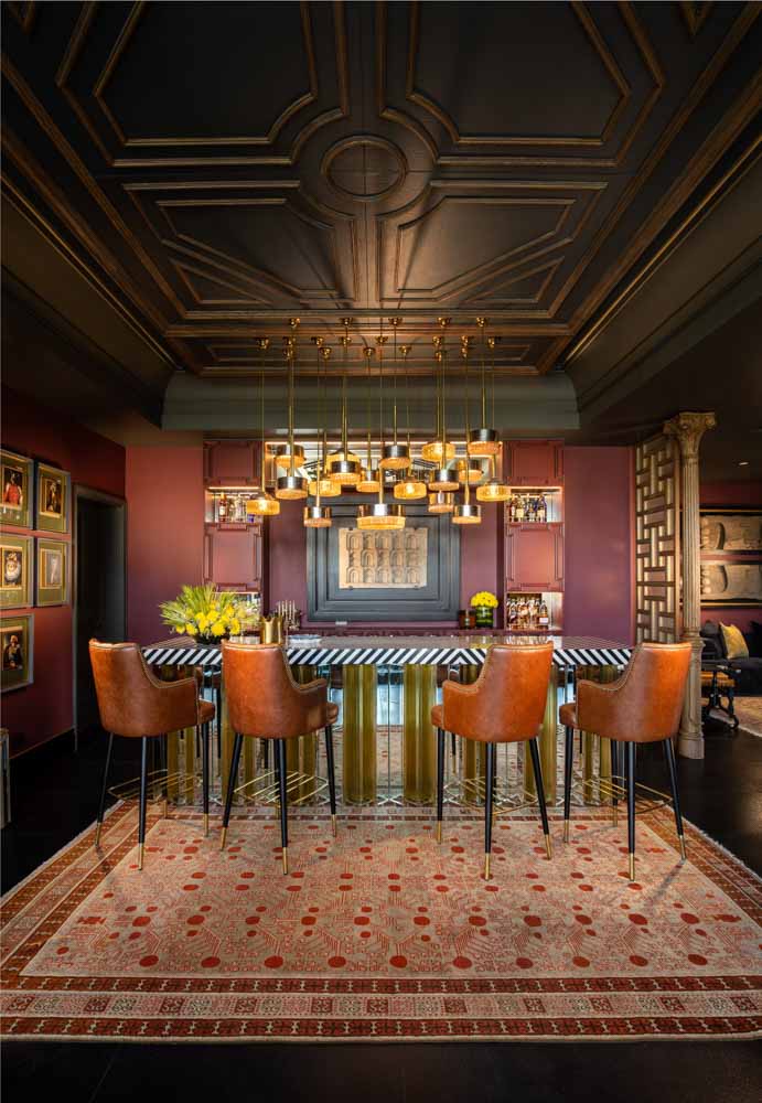 The ceiling design for this home has dramatic carvings - Beautiful Homes