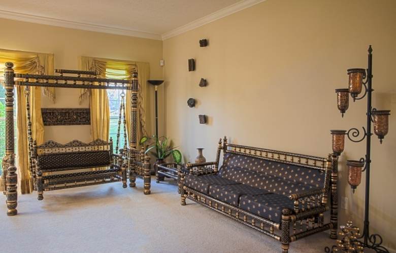 Indian home décor for living room with wooden interiors & indoor plants - Beautiful Homes