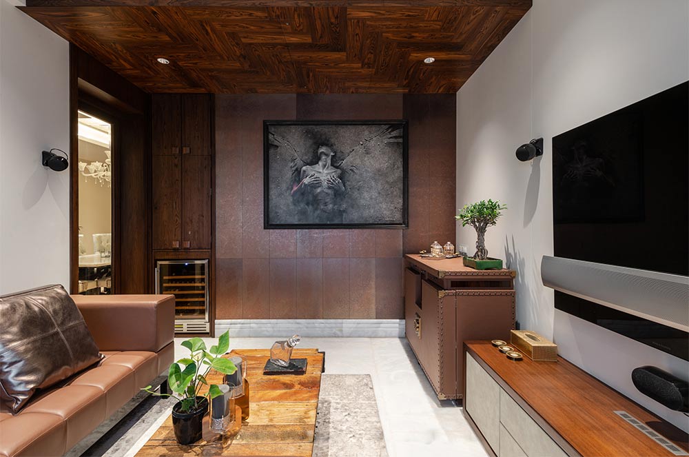 Wooden walls & ceilings for TV room - Beautiful Homes