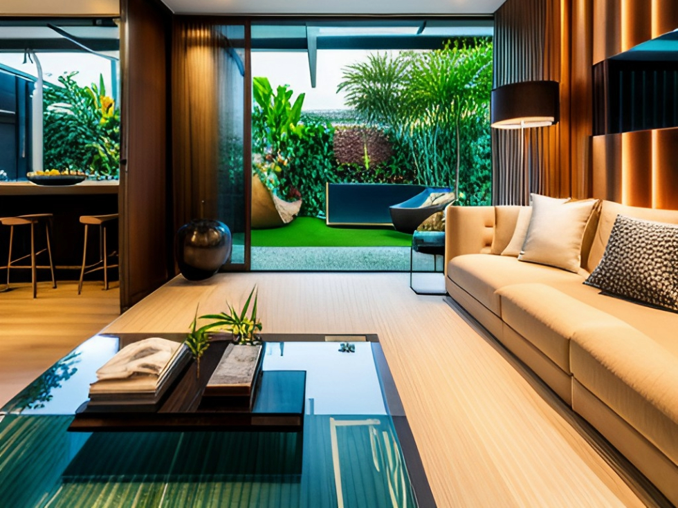 A modern water element inspired tropical house design - Beautiful Homes