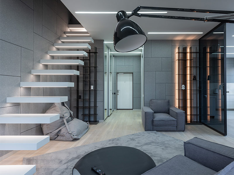 Straight staircase type for your home interiors - Beautiful Homes Straight staircase type for your home interiors - Beautiful Homes