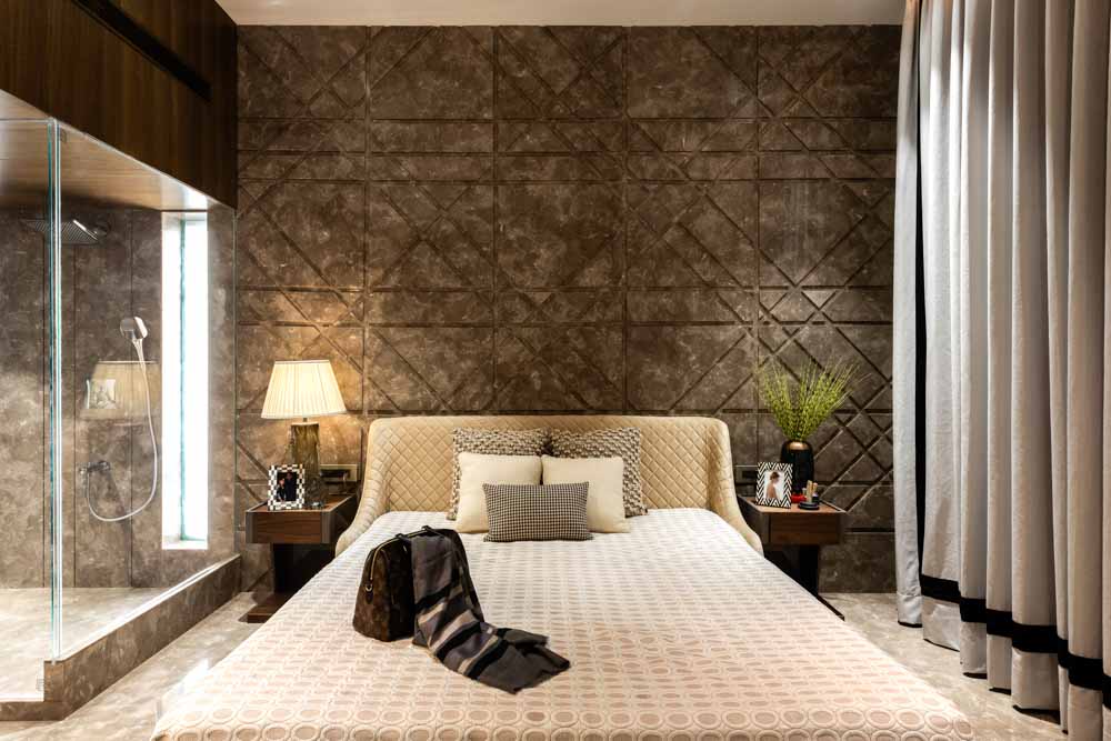 Use tufted headboards & pillows in the bedroom for the perfect modern bedroom décor - Beautiful Homes