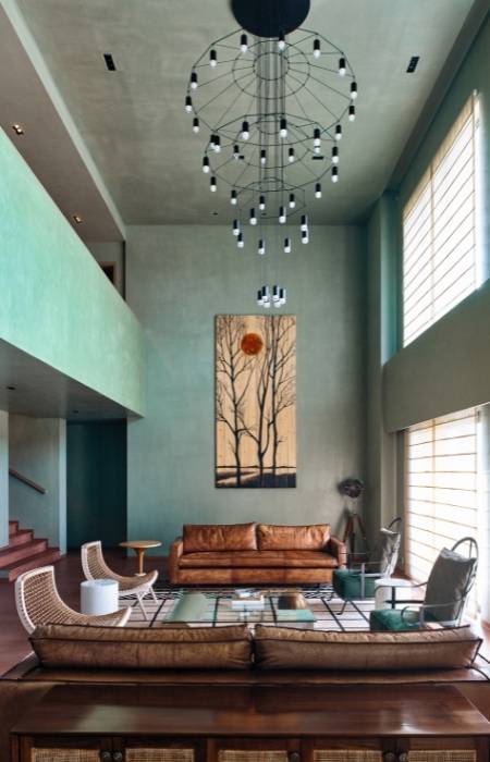 Add a beautiful wall frame & unique chandelier to your room decoration - Beautiful Homes