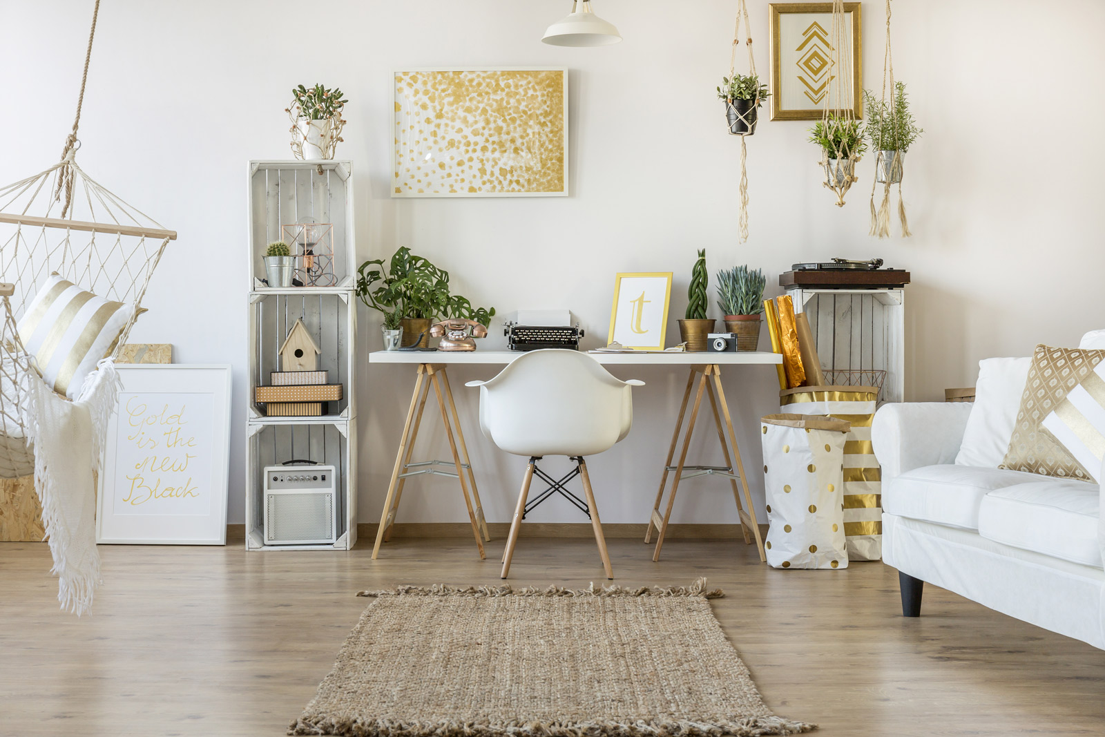 A home office should be neatly organised with the help of binders, folders and even table trays and wall shelves - Beautiful Homes