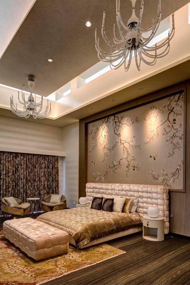 Make the ambient lights highlight the piece of art in your room - Beautiful Homes