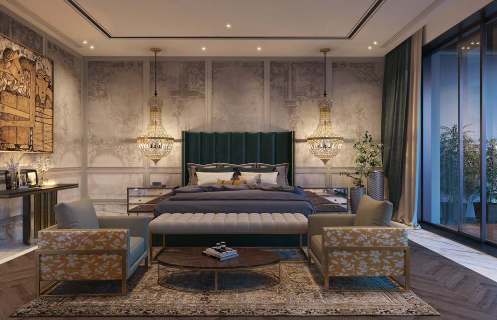 Grand chandeliers as ambient lighting & bedroom décor for the home - Beautiful Homes