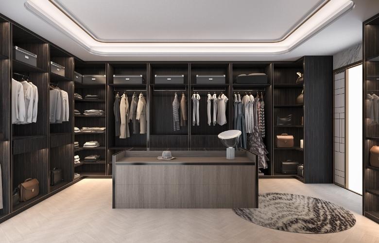 Black wardrobe design & wonderful lightings for your stylish bedroom interiors - Beautiful Homes