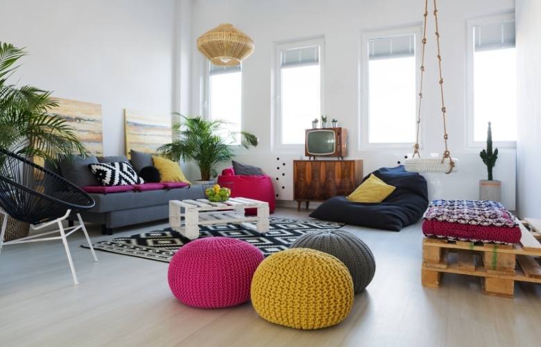 Sofas & retro diy swing for your living room décor - Beautiful Homes