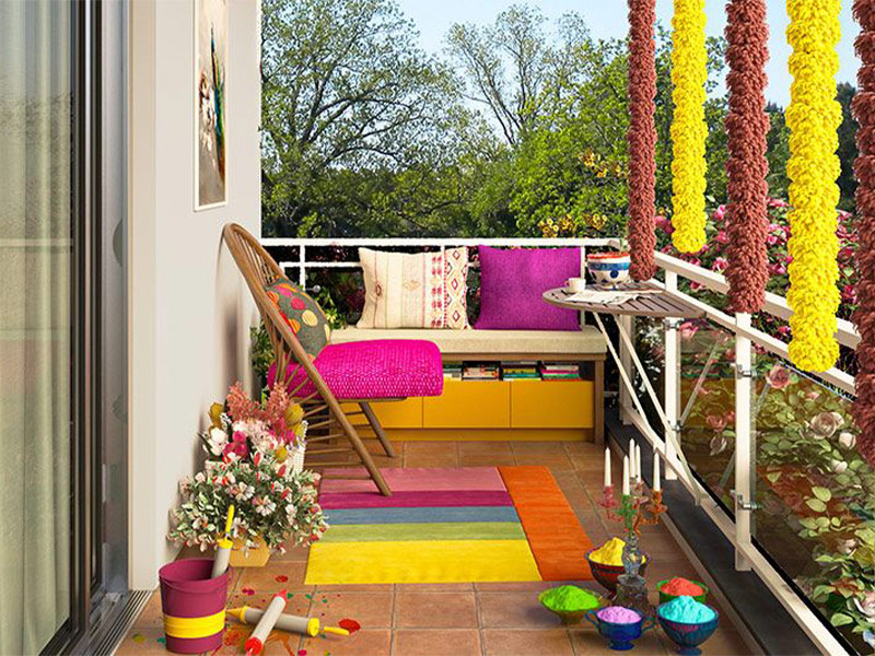 Holi décor ideas for your balcony – Beautiful Homes