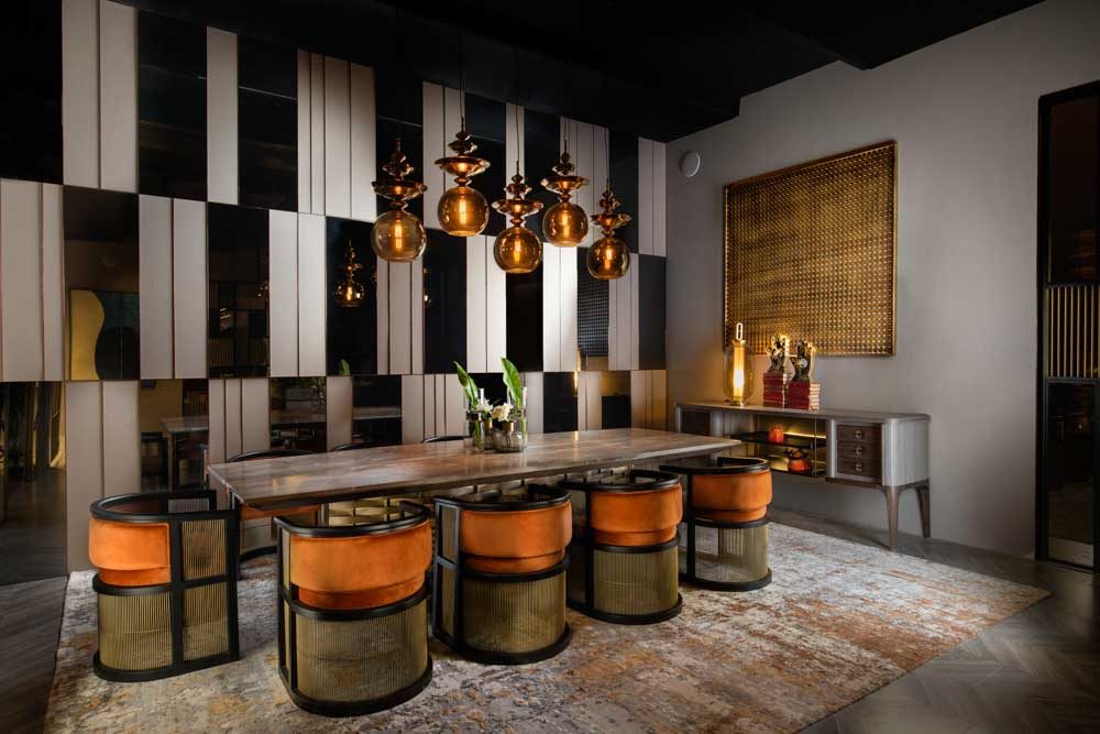 Dining room interior design colours & textures - Beautiful Homes