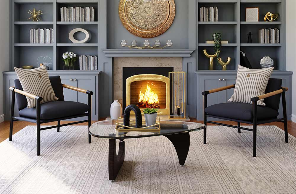 Marble Fireplace Home Interior Ideas - Beautiful Homes