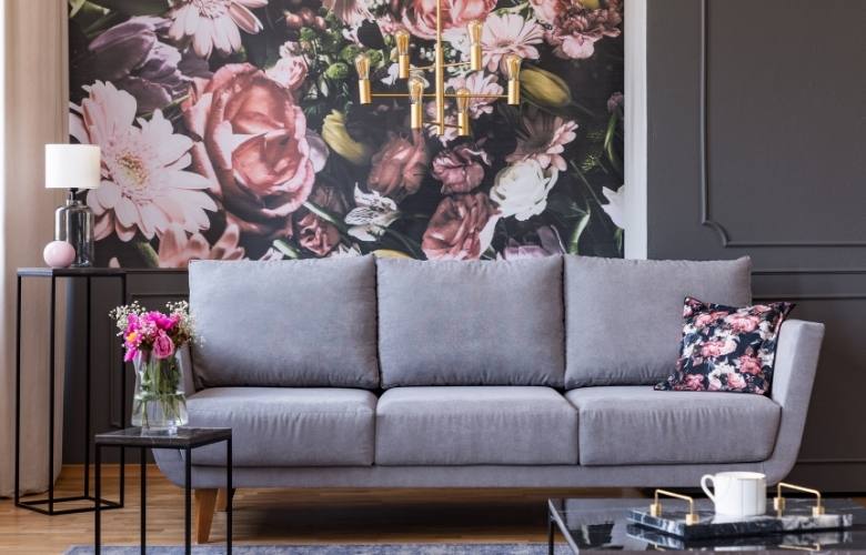 Modern living room wallpaper wash - Beautiful Homes