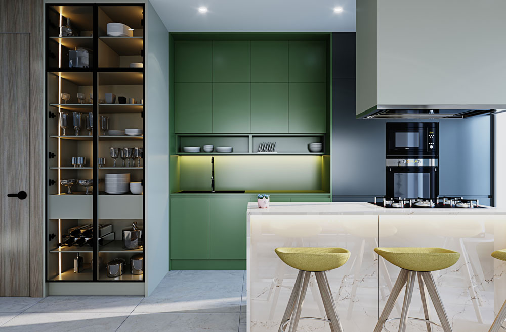 Use led lights for your modular kitchen decor - Beautiful Homes