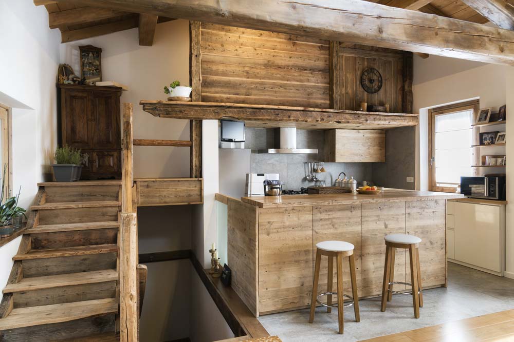 Rustic light wood kitchen design - Beautiful Homes Rustic light wood kitchen design - Beautiful Homes