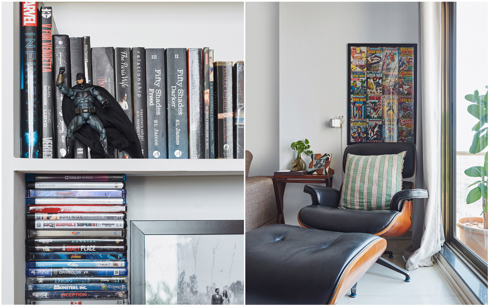 A collection of comic books at the entertainment room - Beautiful Homes