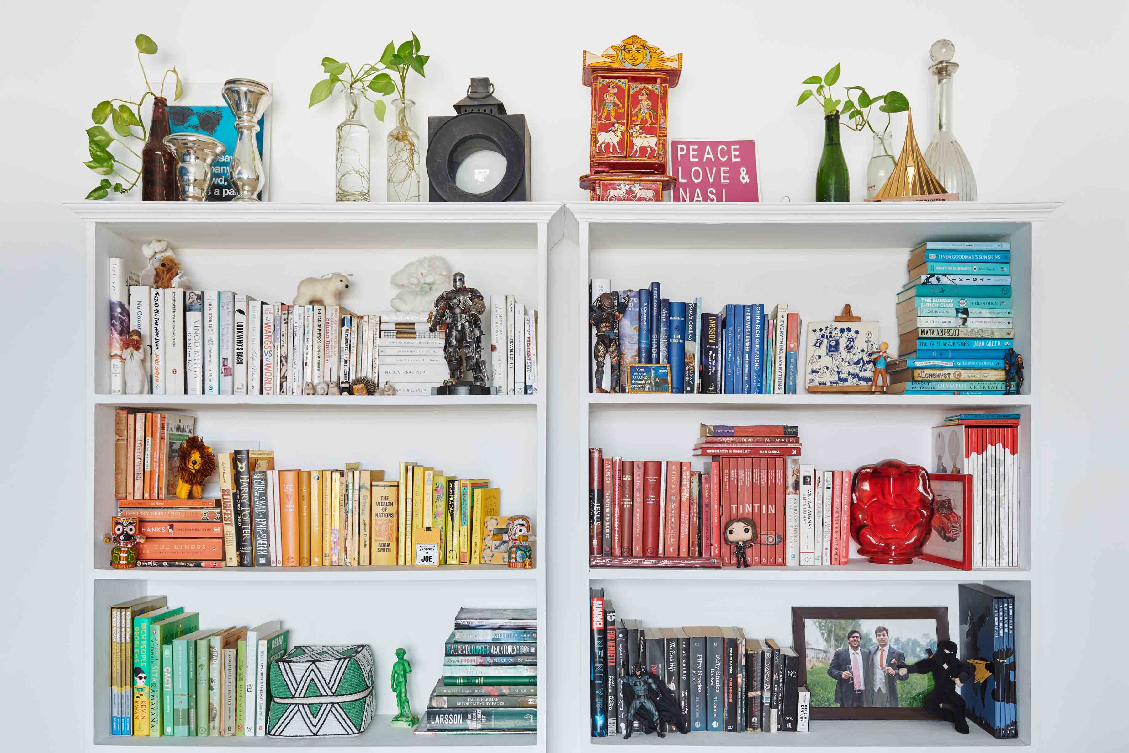 The bookshelf from Narain's apartment- Beautiful Homes