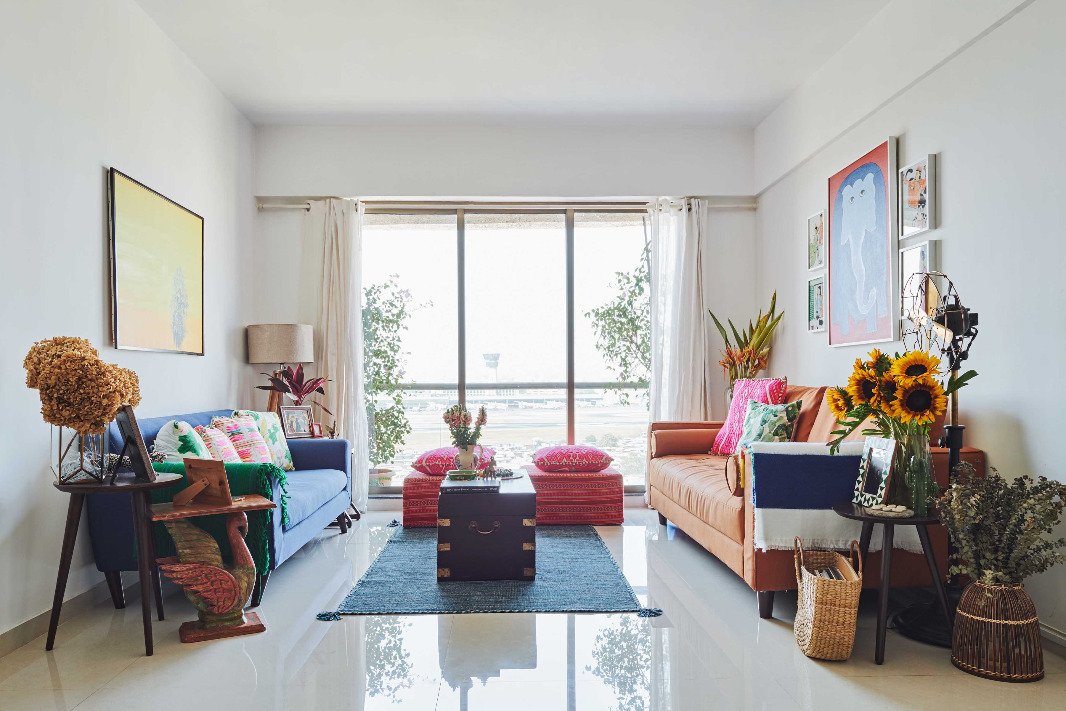 The living area of the Nairan's apartment - Beautiful Homes