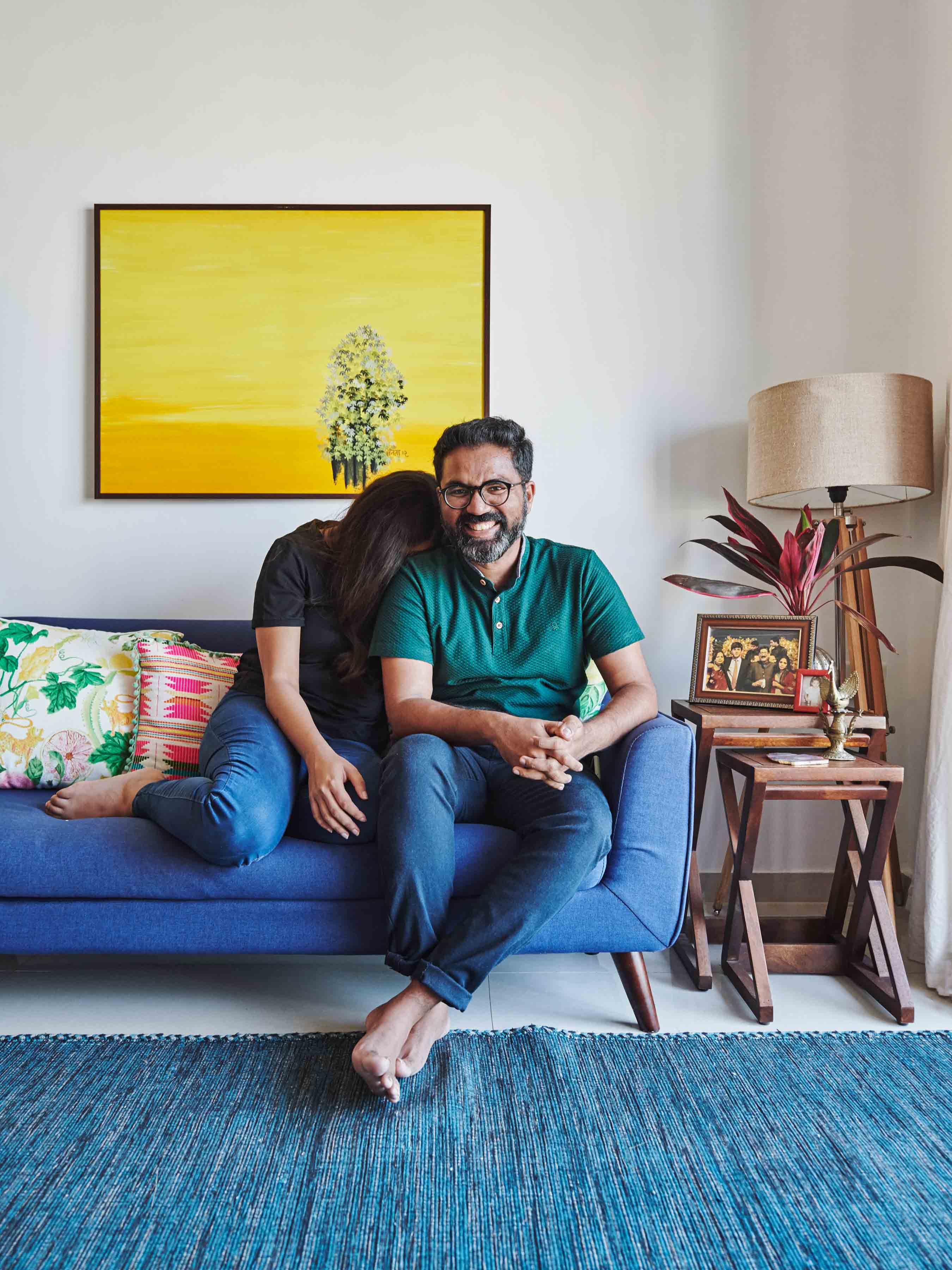 Joseph Radhik and Devika Narain at their living room - Beautiful Homes