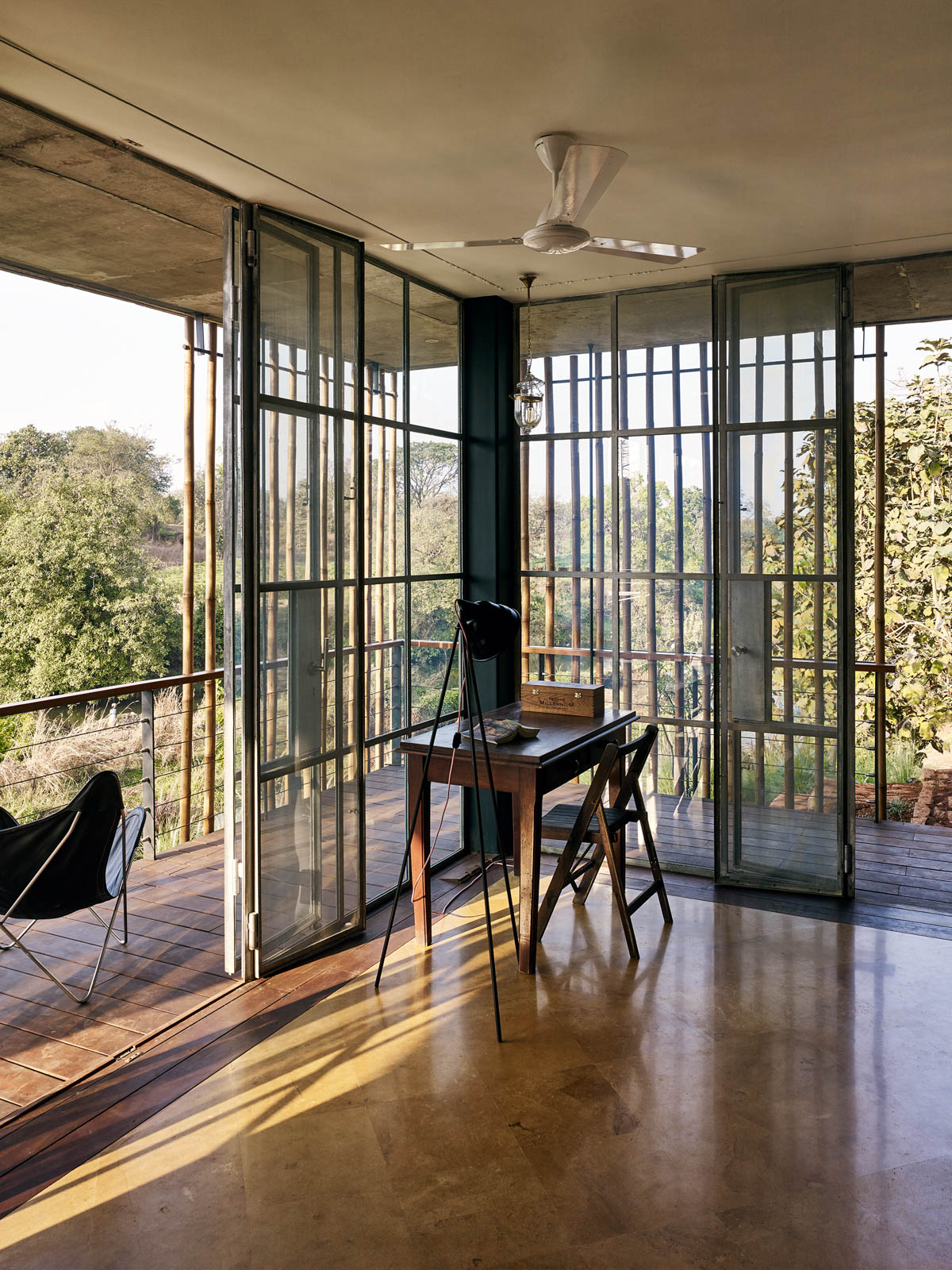 A Desk at Master Bedroom Desk at Karjat House - Beautiful Homes