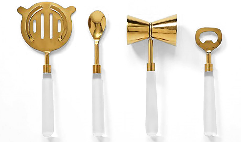 Acrylic and Gold Bar Set – Beautiful Homes