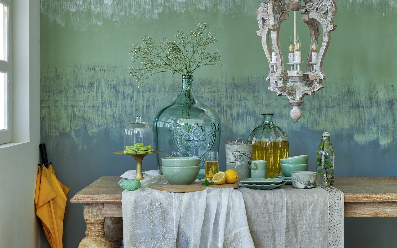 Green Décor : Fresh Dining Room design Inspiration - Beautiful Homes