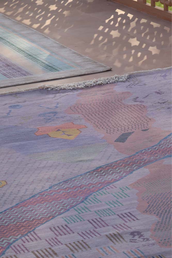 Transcendent Pink Colour on the ‘Sangam’ rug