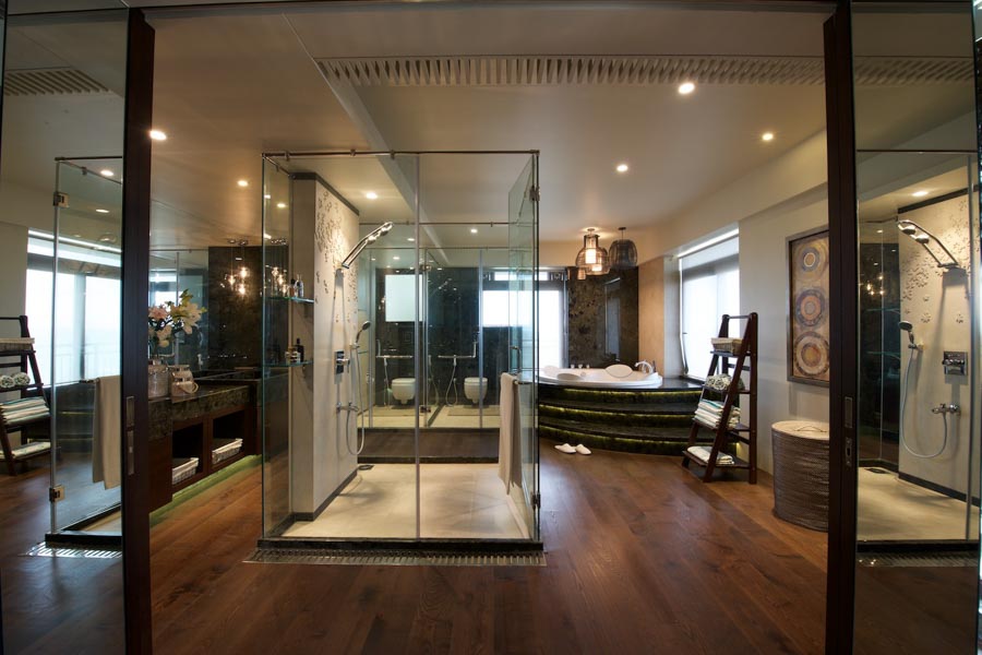 Bathroom shelves design below the sink - Beautiful Homes