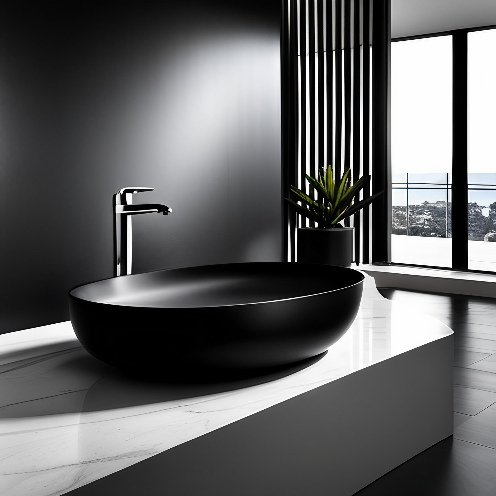 Black bathroom basin ideas - Beautiful Homes