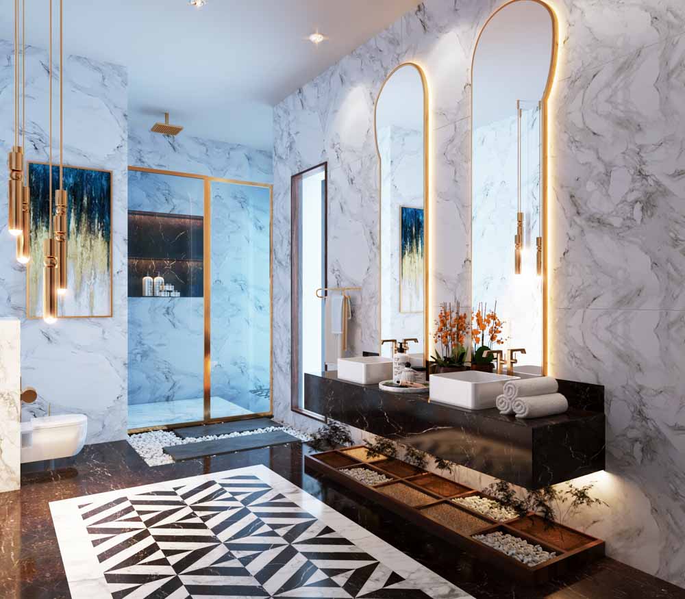 Modern bathroom interior design for personal style - Beautiful Homes