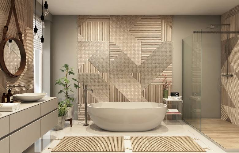 Spruce up your bathroom by mix & matching your wallpapers - Beautiful Homes