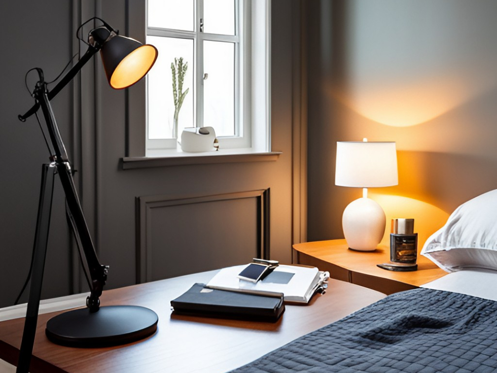Task light for small bedroom design - Beautiful Homes
