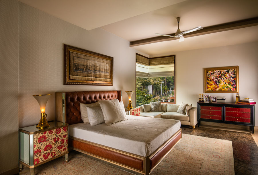 Bedroom Side Table Design For Vintage Style Room Décor - Beautiful Homes Bedroom Side Table Design For Vintage Style Room Décor In White and Red Shades - Beautiful Homes